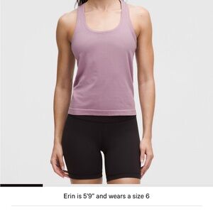Lululemon Lavender Swiftly tech racerback Tank